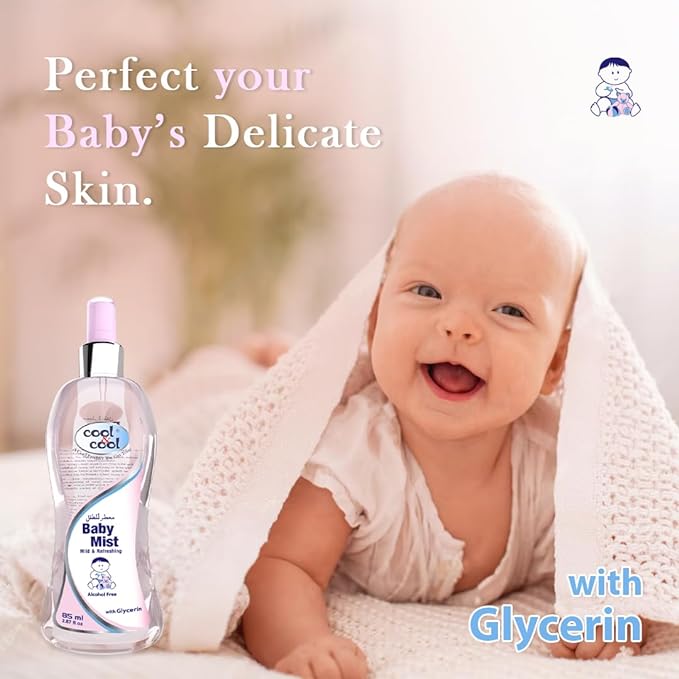 Cool & Cool Baby Mist Pink Cologne 85Ml  Alcohol Free Paraben Free Glycerin Mild And Refreshing Cool & Cool Yallatoys