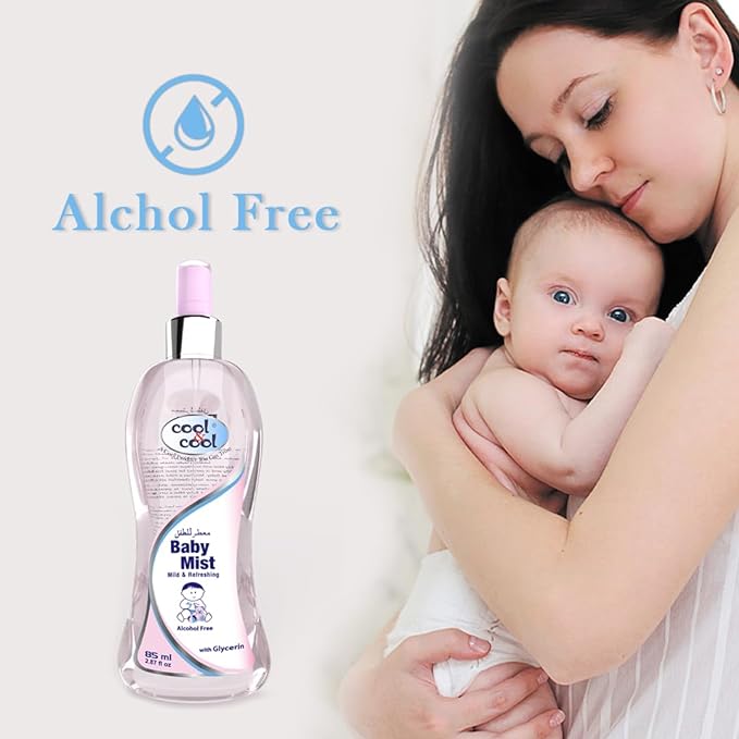 Cool & Cool Baby Mist Pink Cologne 85Ml  Alcohol Free Paraben Free Glycerin Mild And Refreshing Cool & Cool Yallatoys