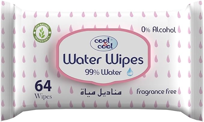 Cool & Cool Baby Water Wipes 64 Cool & Cool Yallatoys