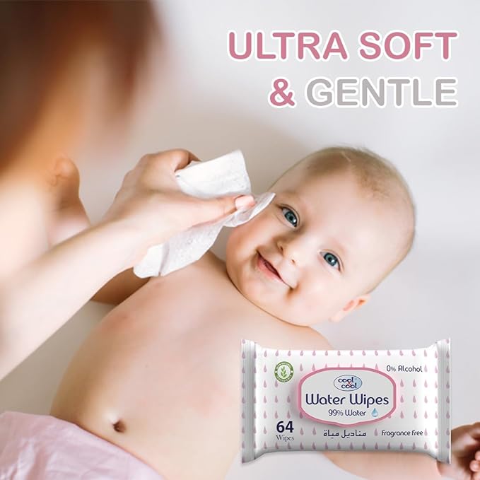 Cool & Cool Baby Water Wipes 64 Cool & Cool Yallatoys