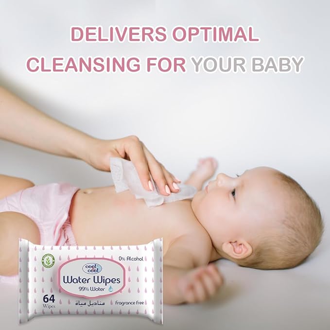 Cool & Cool Baby Water Wipes 64 Cool & Cool Yallatoys