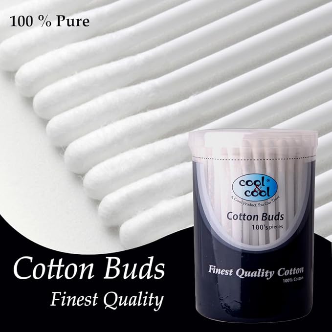 Cool & Cool Cotton Buds Assorted Colours 100's Cool & Cool Yallatoys