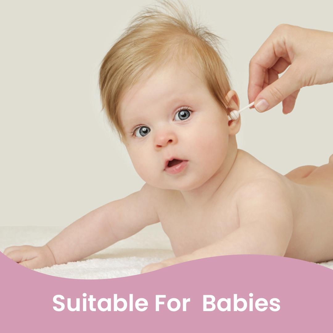 Cool & Cool Baby Cotton Buds 180 Pcs Gentle Cleaning Ear Protection Safe swabs for Delicate baby Ears Cool & Cool Yallatoys