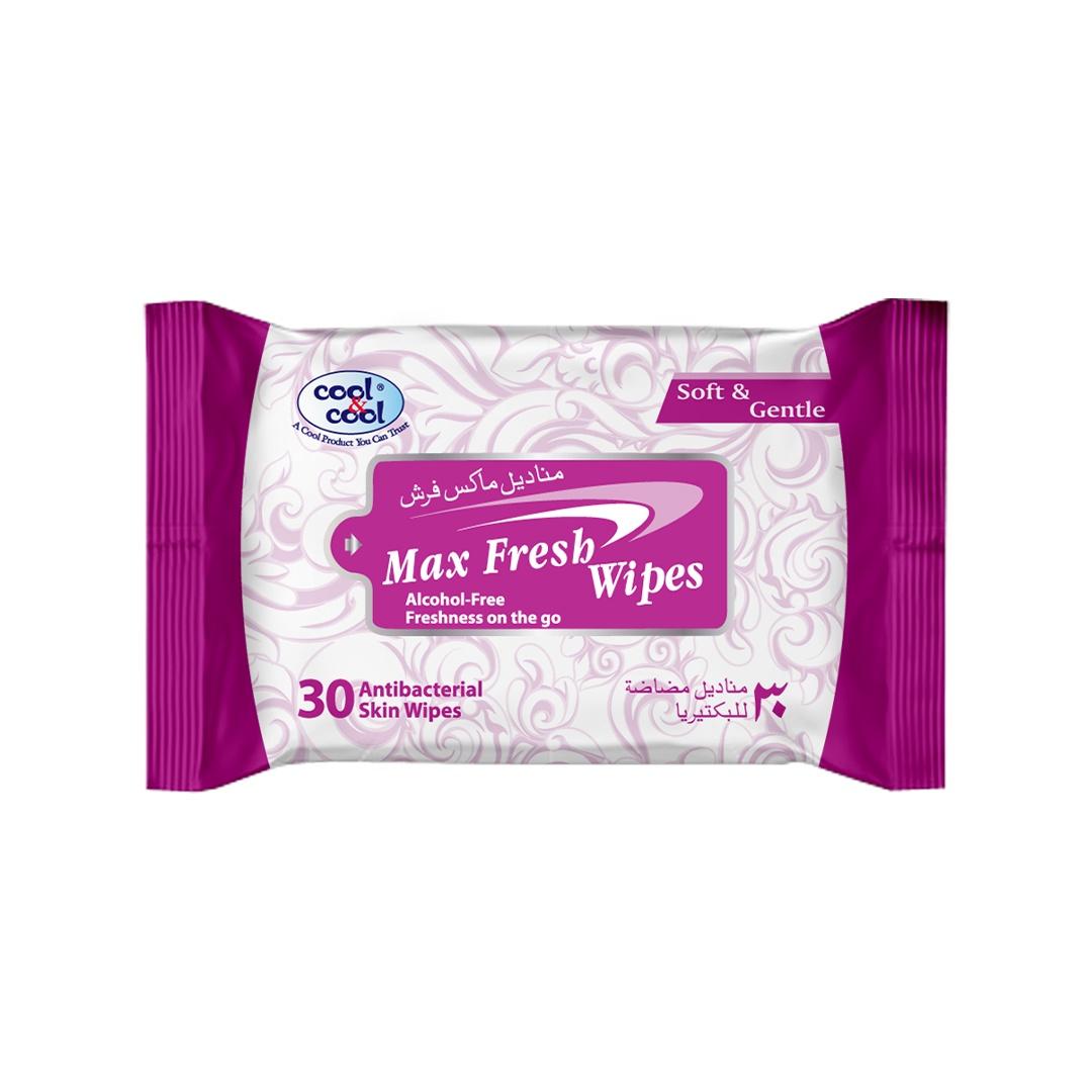Cool & Cool Max Fresh Wipes 30's Cool & Cool Yallatoys