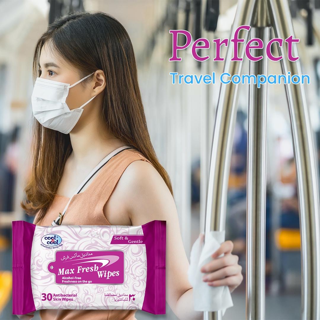 Cool & Cool Max Fresh Wipes 30's Cool & Cool Yallatoys