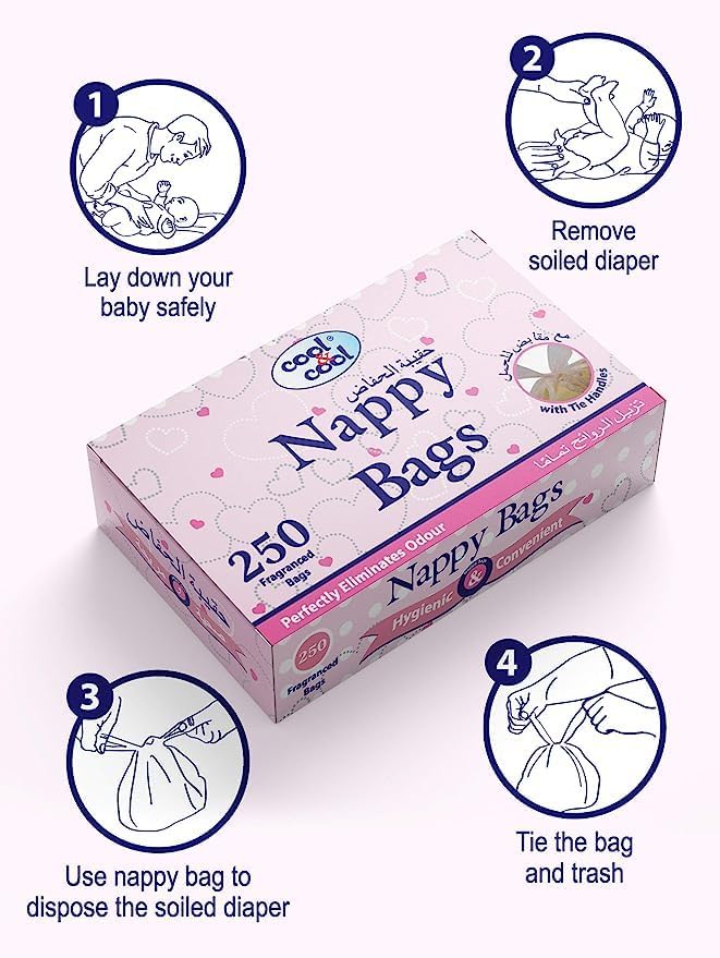Cool & Cool Nappy Bags 250 Pcs Cool & Cool Yallatoys