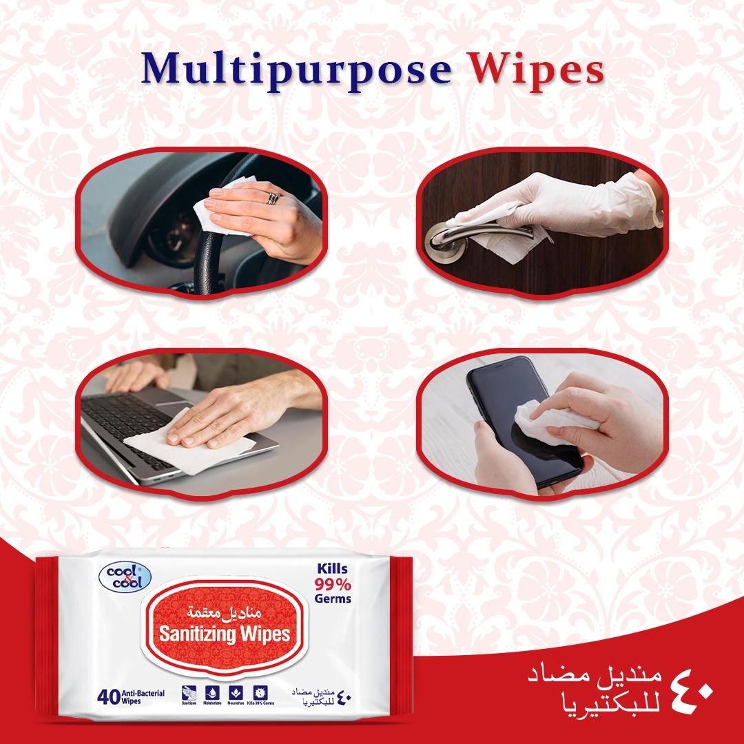 Cool & Cool Sanitizing wipes 40's Cool & Cool Yallatoys