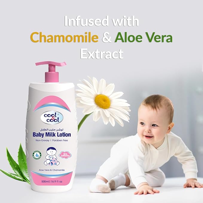 Cool & Cool Baby Milk Lotion 500ml+500ml Free Cool & Cool Yallatoys