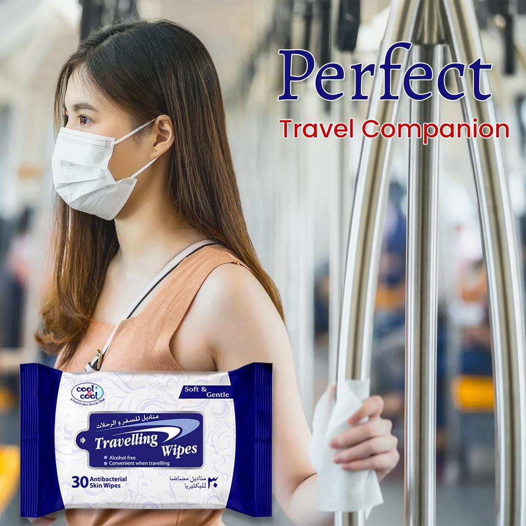 Cool & Cool Travelling wipes 30's Pack of 3 Cool & Cool Yallatoys
