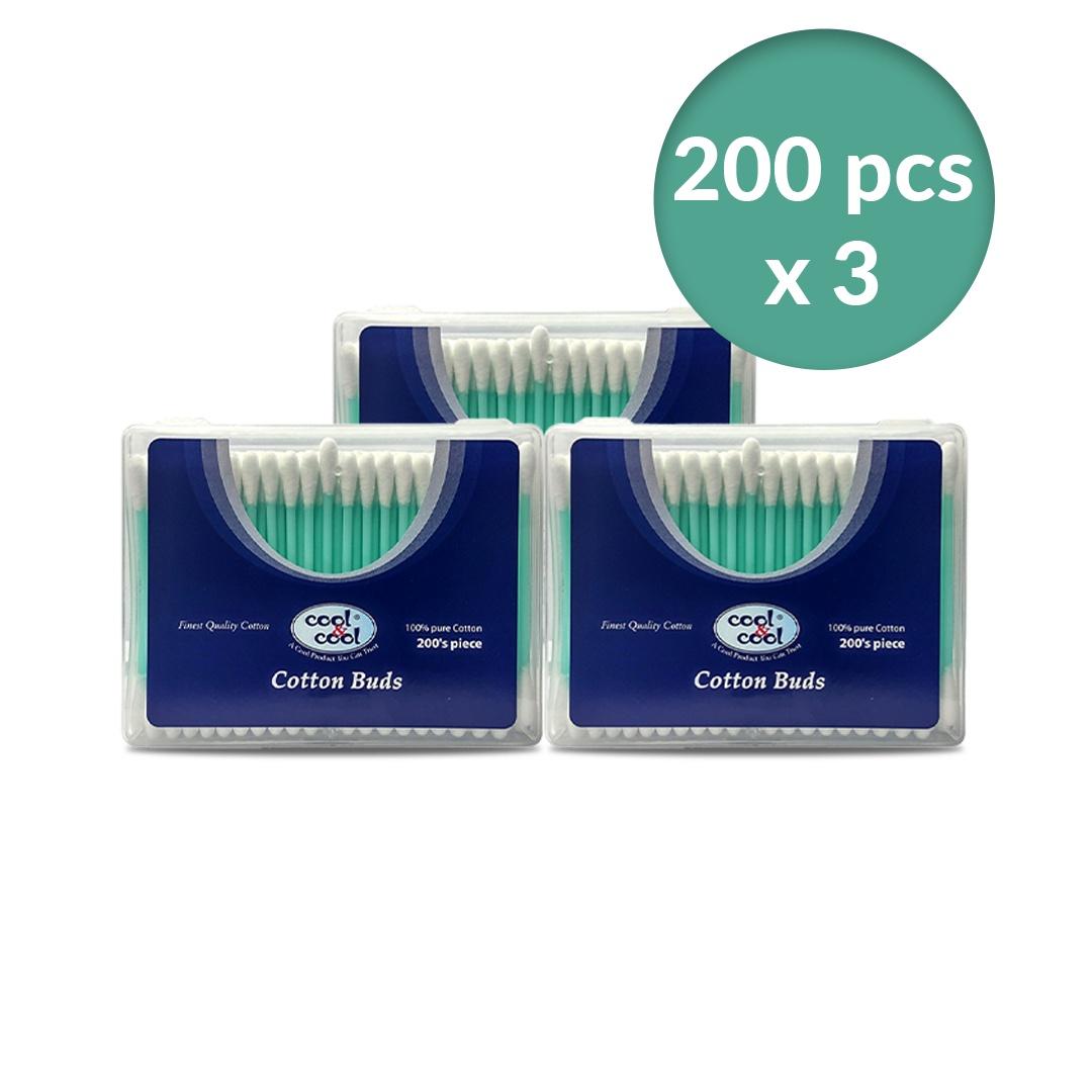 Cool & Cool Cotton Buds 200Pcs 2+1 Free Cool & Cool Yallatoys