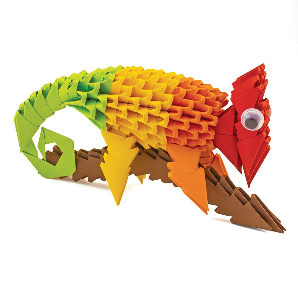 Buy Creagami 3D Chameleon Origami Kit 265pcs Small | Yallatoys.com