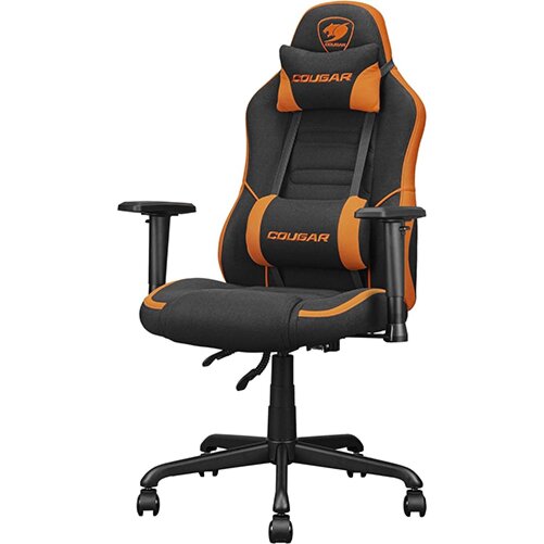 Buy Cougar Fusion SF Woven Fabric Gaming Chair Orange and Black | Yallatoys.com