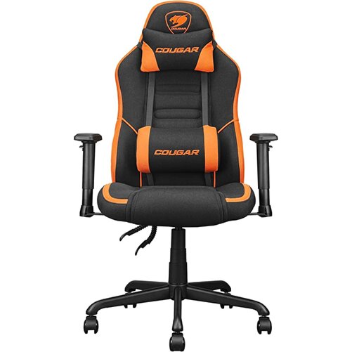 Buy Cougar Fusion SF Woven Fabric Gaming Chair Orange and Black | Yallatoys.com