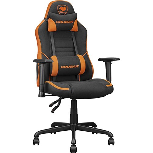 Buy Cougar Fusion SF Woven Fabric Gaming Chair Orange and Black | Yallatoys.com