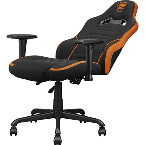 Buy Cougar Fusion SF Woven Fabric Gaming Chair Orange and Black | Yallatoys.com