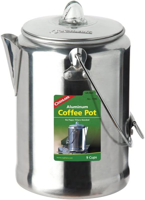 Buy Aluminum Coffee Pot - 9 Cup | Yallatoys.com