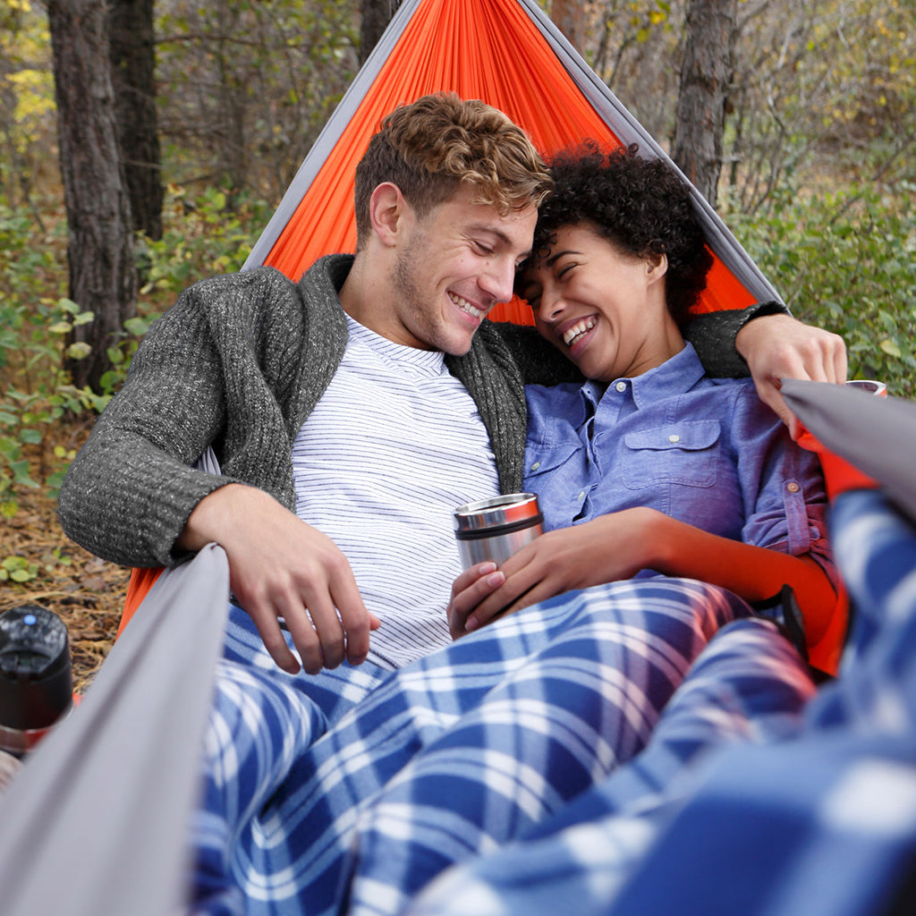 Buy Double Parachute Hammock - Orange/Grey | Yallatoys.com