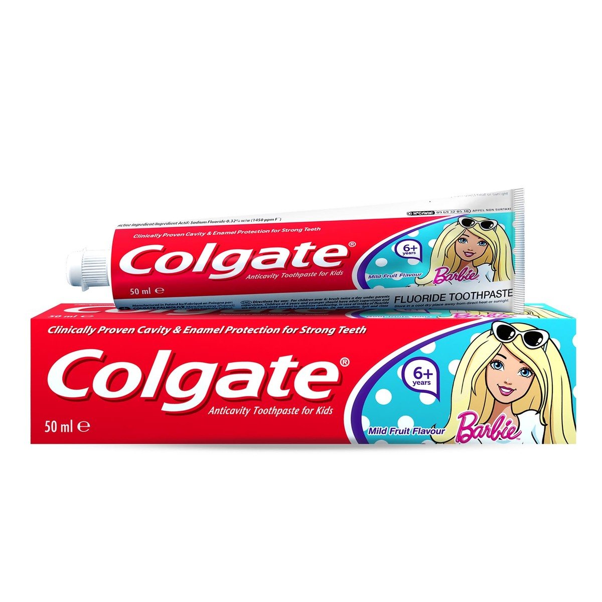 Colgate Kids Toothpaste Barbie 50ml 6+ Age Colgate Yallatoys