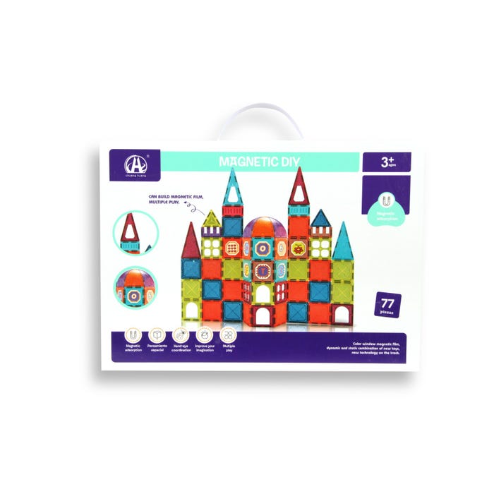 Buy Magnetic Diy Building Block Set 77Pcs | Yallatoys.com