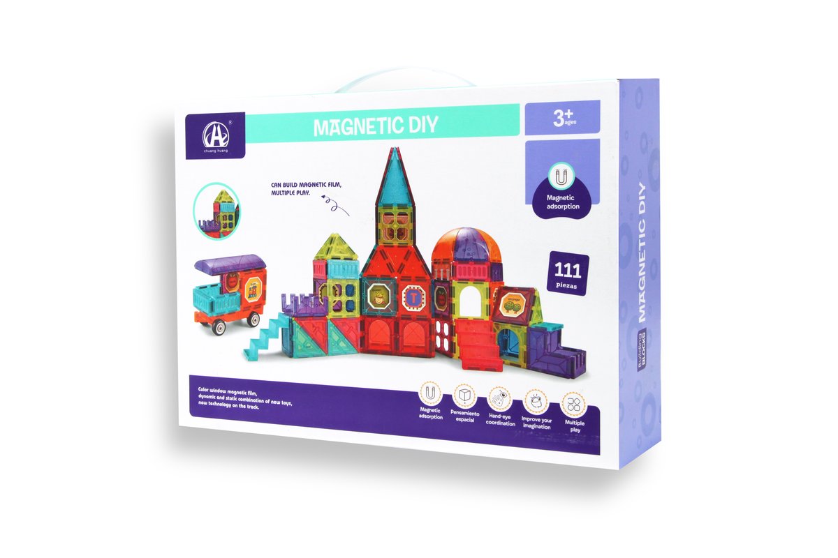 Buy Magnetic Diy Building Block Set 111Pcs | Yallatoys.com