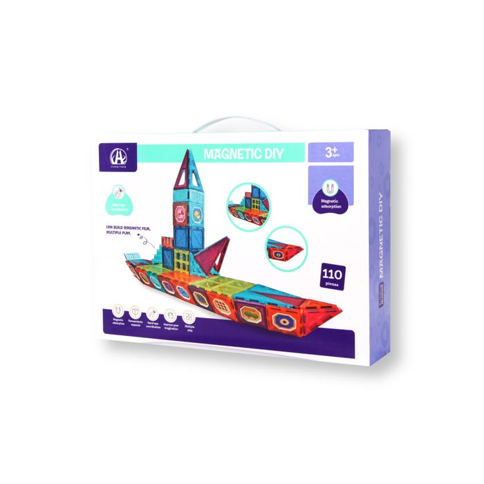 Buy Magnetic Diy Building Block Set 110Pcs | Yallatoys.com