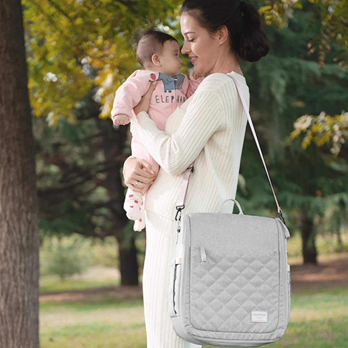 Sunveno  Portable Baby Bed & Bag  Grey Sunveno Yallatoys