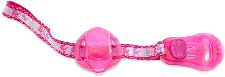 Chicco Clip With Teat Cover - Pink Chicco Yallatoys