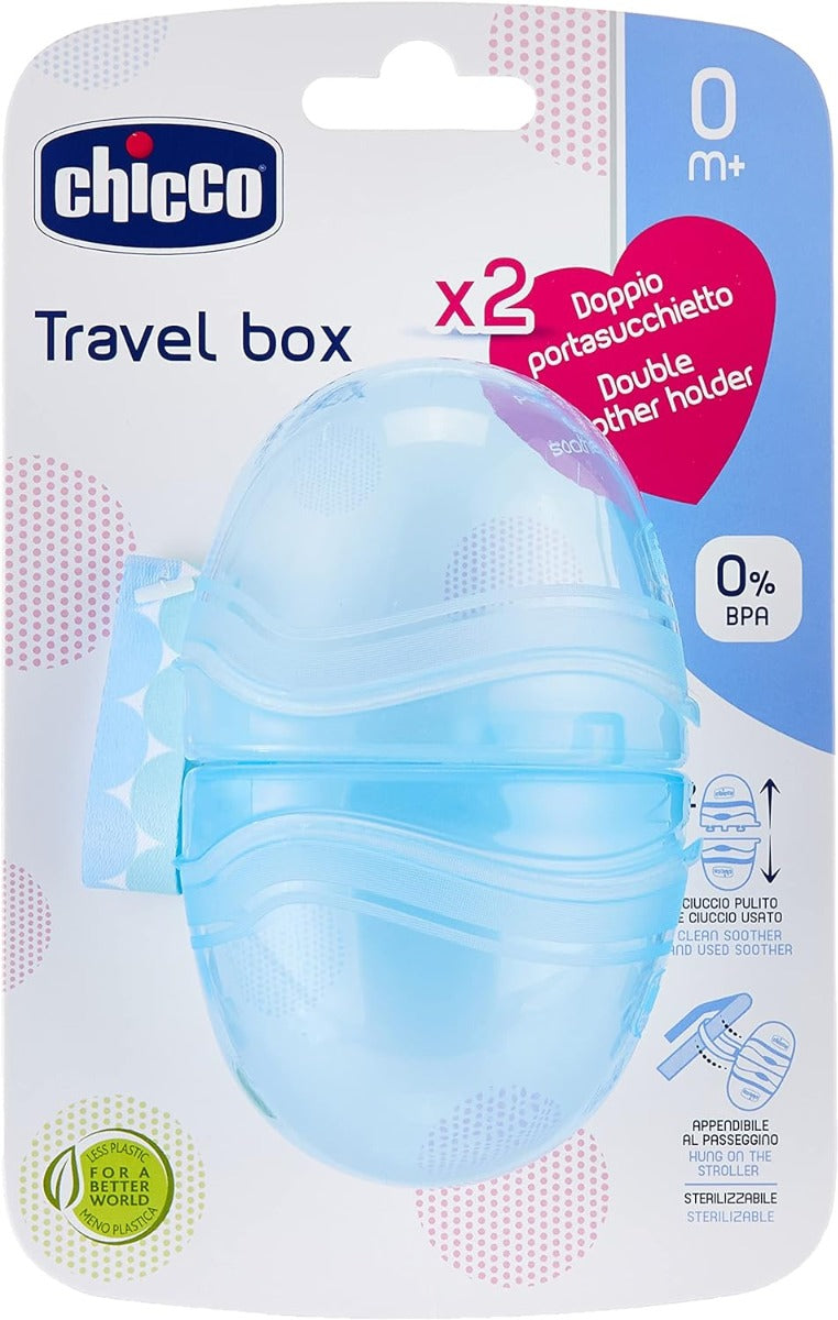 Chicco Double Soother Holder-Blue Chicco Yallatoys