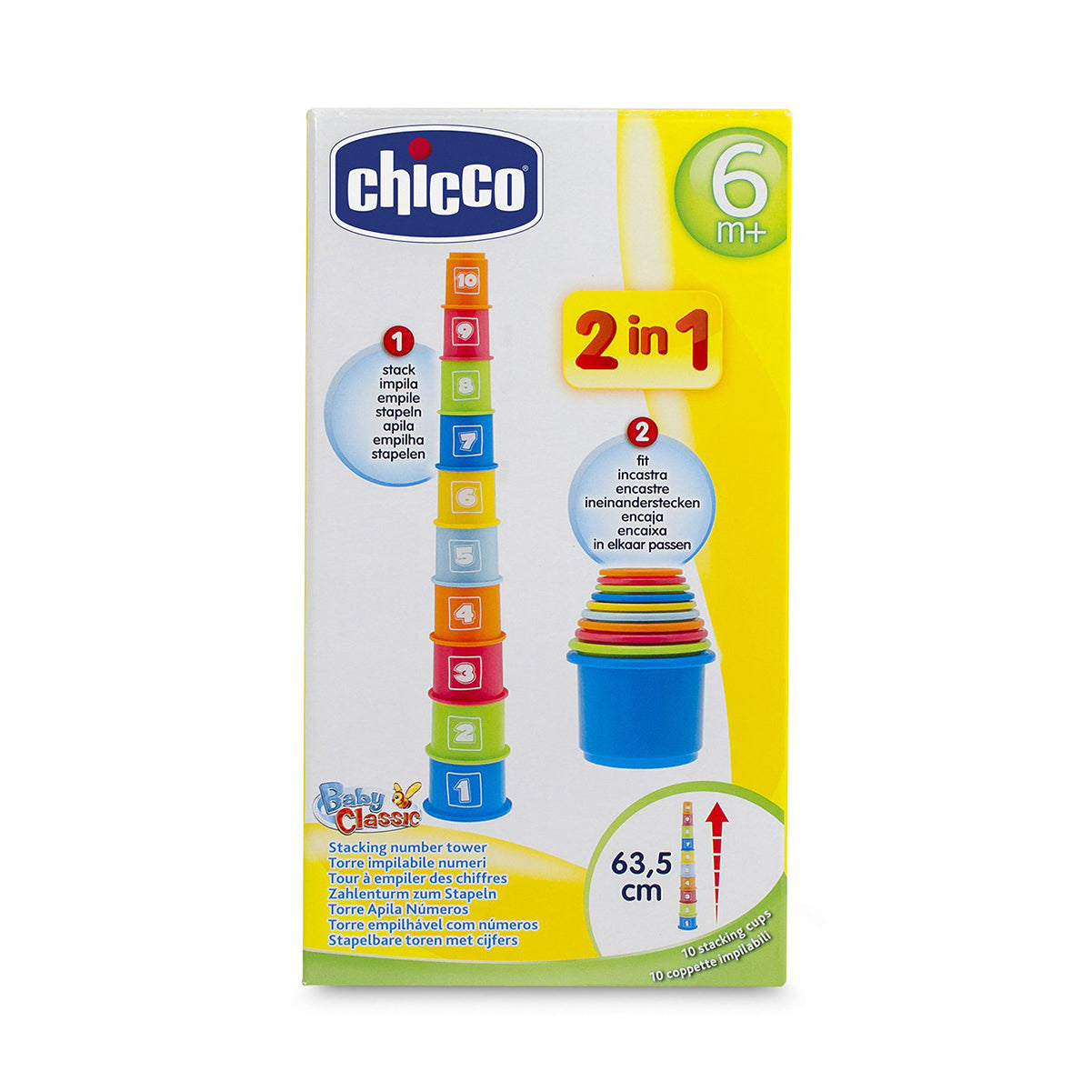 Buy Chicco 2 in 1 Stacking Cups | Yallatoys.com