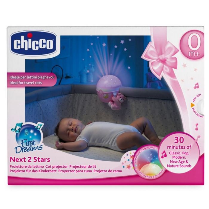 Chicco First Dreams Next2Stars Projector Pink Chicco Yallatoys