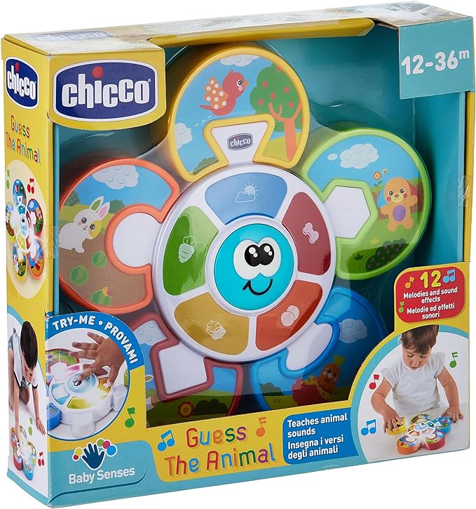 Buy Chicco Electronic Animal Puzzle Multicolored | Yallatoys.com