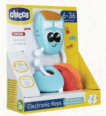 Chicco My First Electronic car Keys with Lights and Sounds Chicco Yallatoys