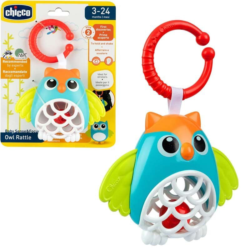 Chicco Owl Rattle Toy Chicco Yallatoys
