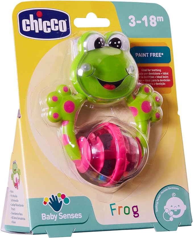 Chicco Fun Teething Rattles Frog Nursery Toy Chicco Yallatoys
