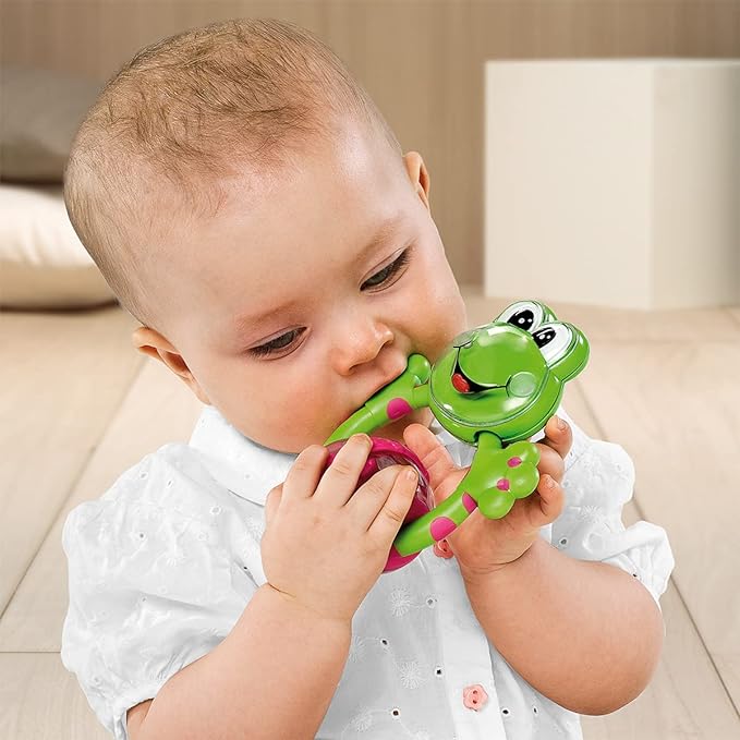 Chicco Fun Teething Rattles Frog Nursery Toy Chicco Yallatoys