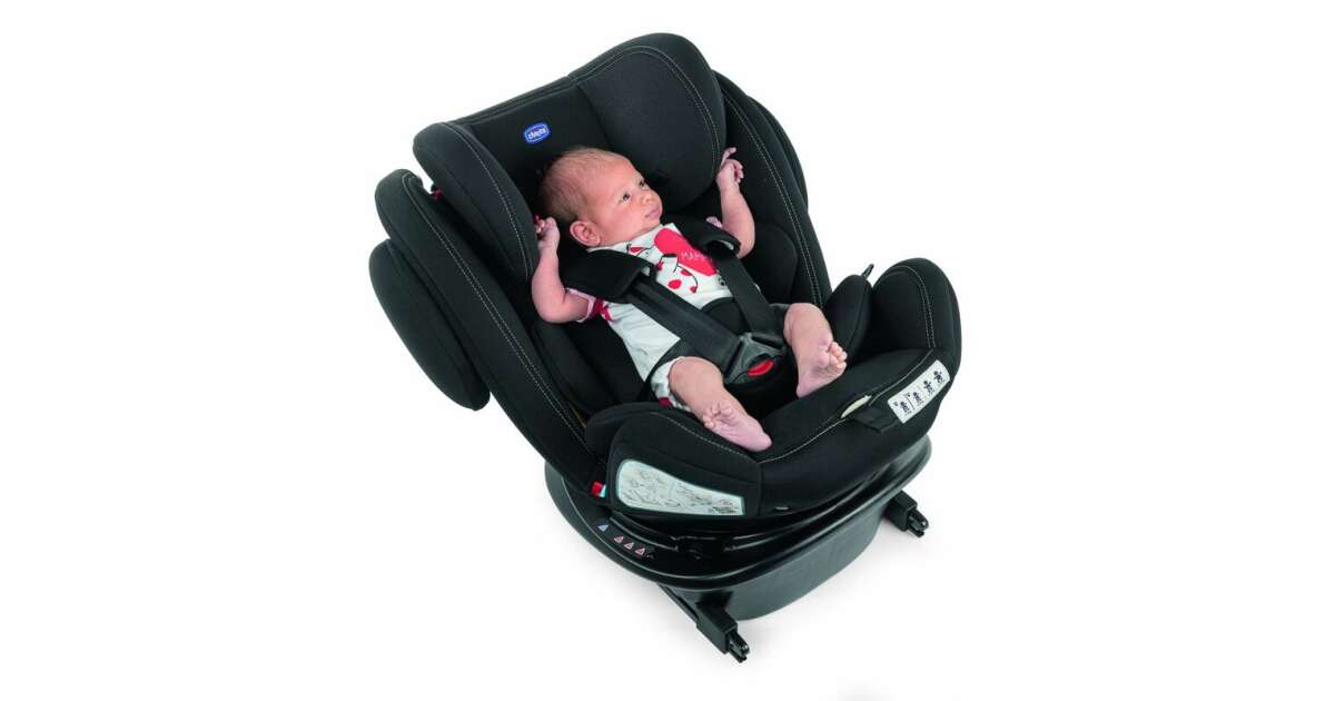 Chicco Unico Plus Car Seat Air 360° Rotatable 0-12Years ISOFIX - Black Chicco Yallatoys