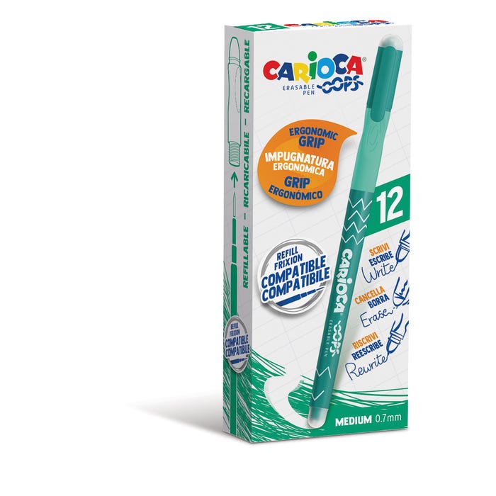 Buy Carioca Oops Pen Erasable Green Color | Yallatoys.com