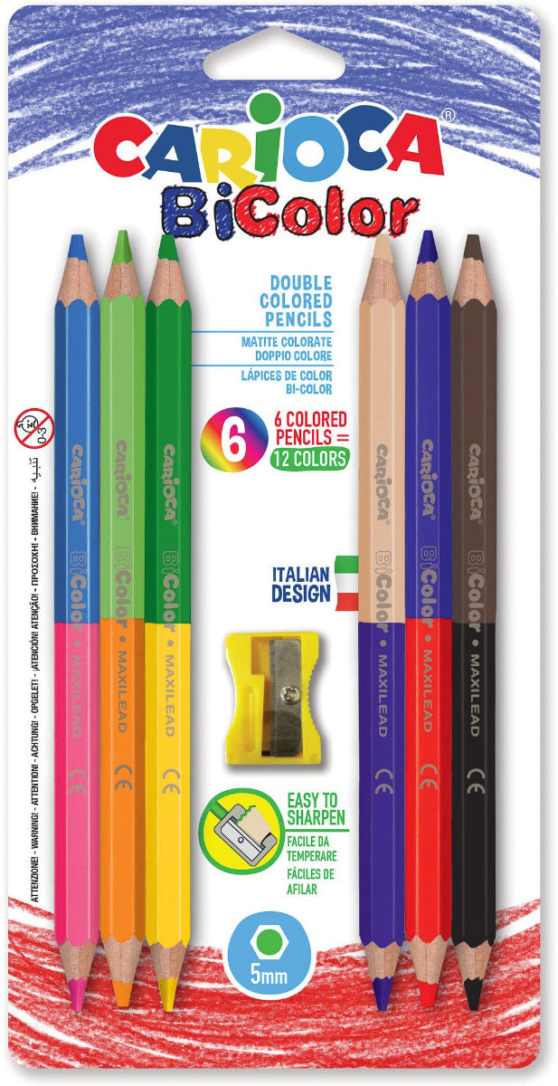Buy Carioca Colored Pencil Jumbo Of 6pcs | Yallatoys.com