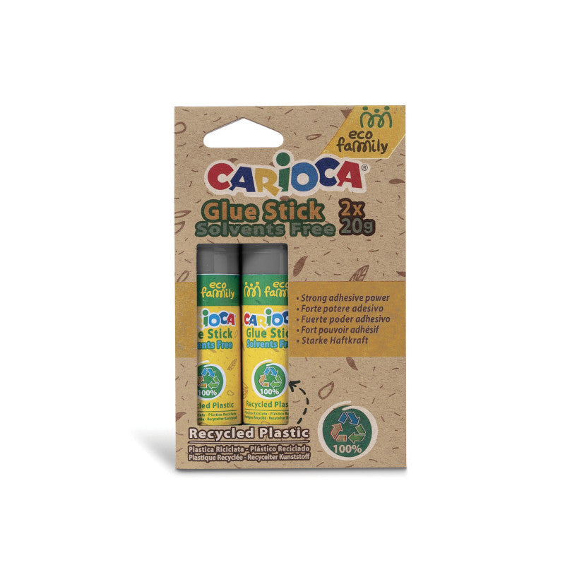 Buy Carioca Glue Stick Eco Family 20g 2pcs | Yallatoys.com