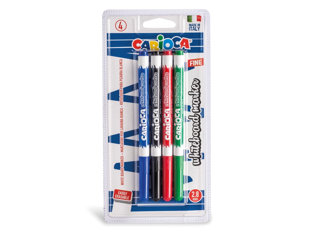 Buy Carioca Marker Whiteboard Fine Tip Set of 4 (Sold Separately Subject To Availability) | Yallatoys.com