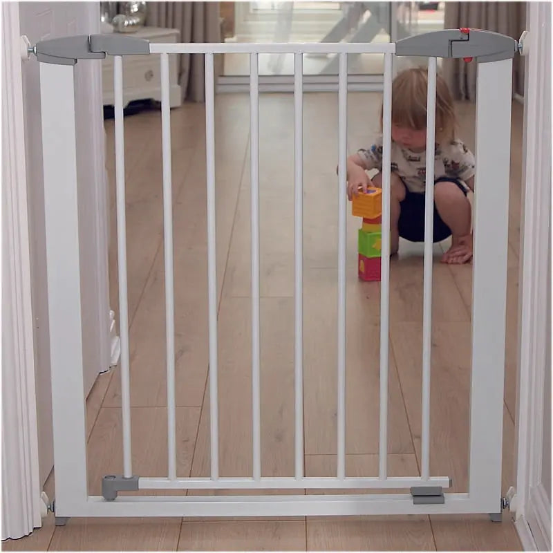 Clippasafe Swing Shut Extendable Gate  73 96Cm Metal White Clippasafe Yallatoys