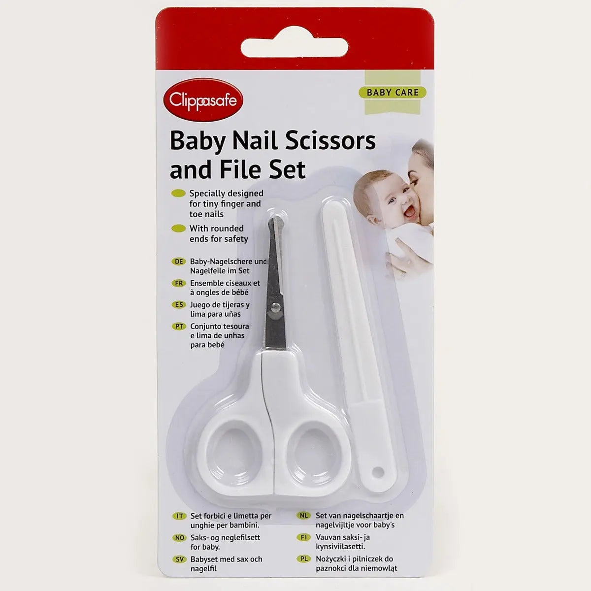 Clippasafe Baby Nail Scissors & File Set Clippasafe Yallatoys