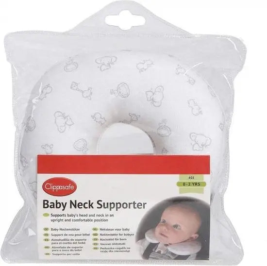 Clippasafe Baby Neck Support Pillow Safari Print Clippasafe Yallatoys