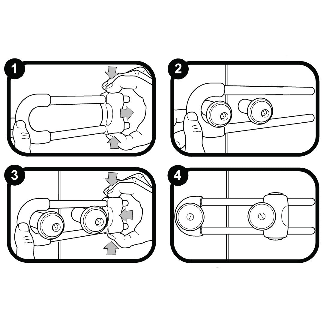 Buy Clippasafe Cabinet Slide Lock | Yallatoys.com
