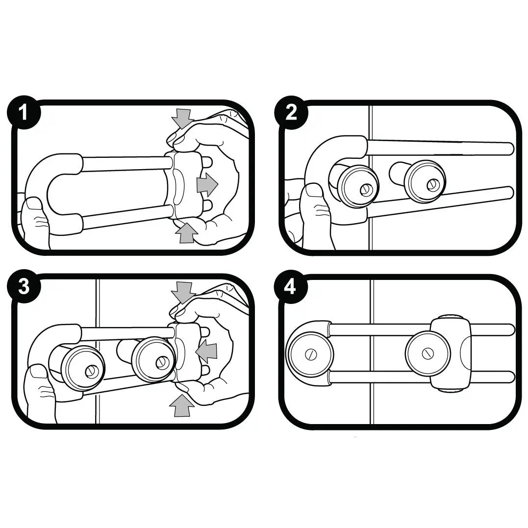 Clippasafe Cabinet Slide Lock Clippasafe Yallatoys