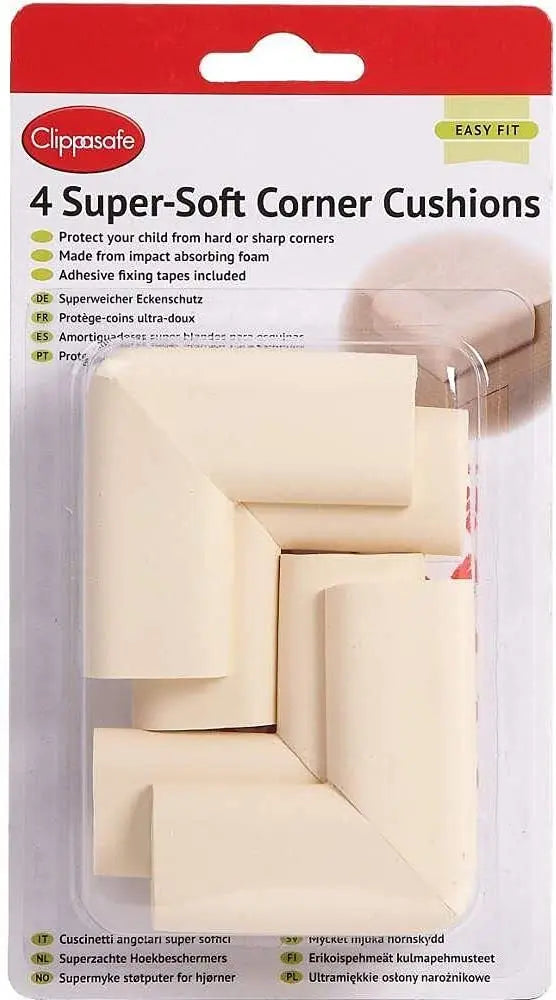 Clippasafe Super Soft Corner Cushions 4 Pack Clippasafe Yallatoys