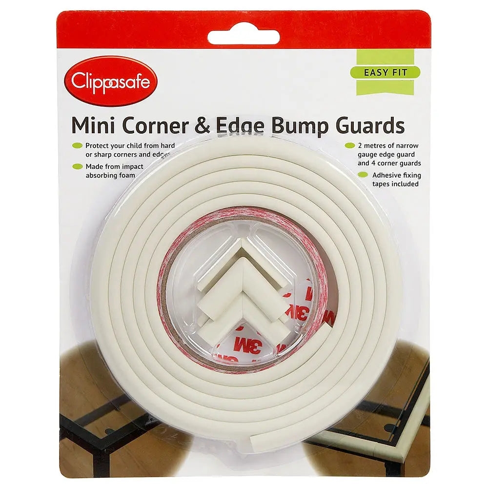 Clippasafe Mini Corner & Edge Bump Guards 2metre Yallamomz Yallatoys