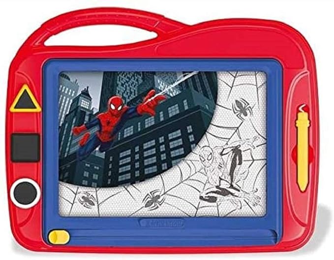 Buy Clementoni Spiderman Magnetic Drawing Painting Board Erase & Reusable with 3 Stencils | Yallatoys.com