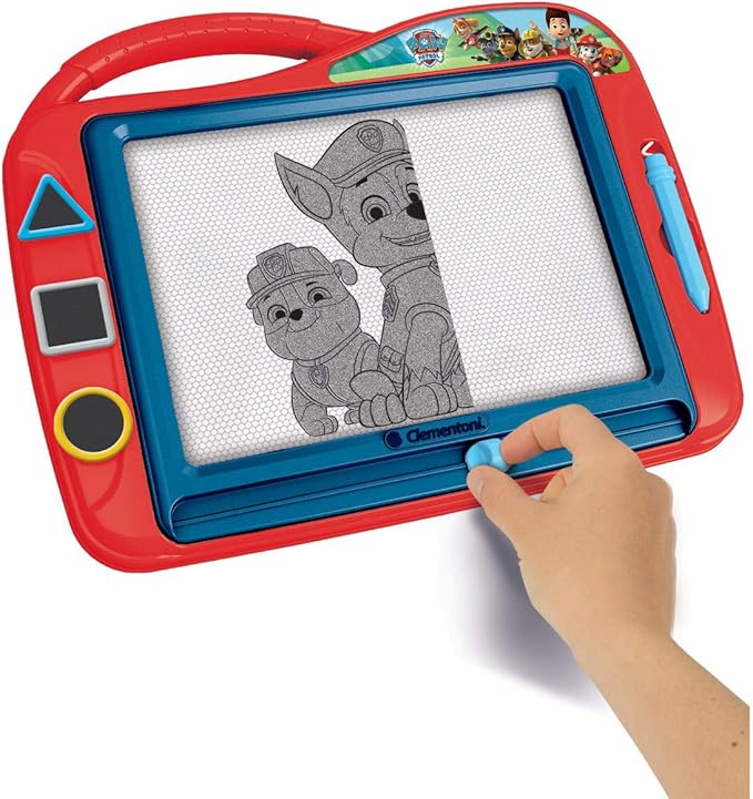 Buy Clementoni Paw Patrol Magnetic Drawing Painting Board Erase & Reusable with 3 Stencils | Yallatoys.com