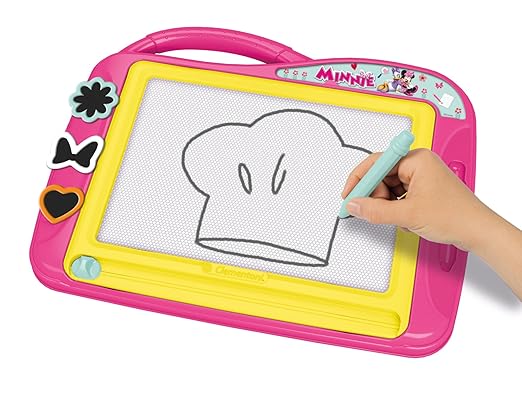 Buy Clementoni Minnie Magnetic Drawing Painting Board Erase & Reusable with 3 Stencils | Yallatoys.com
